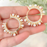 Fashion Jewelry Hoop Pearl Earring