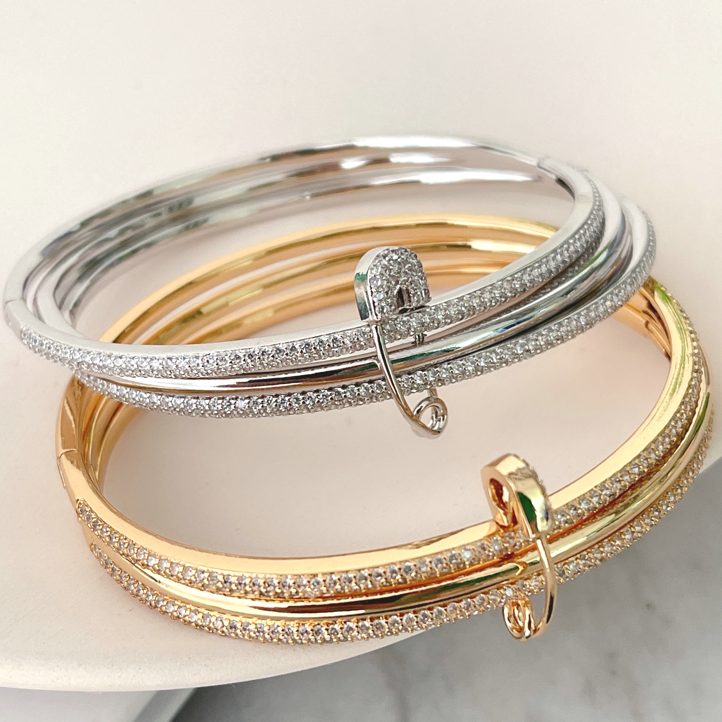 Three Layers Pin Bangle