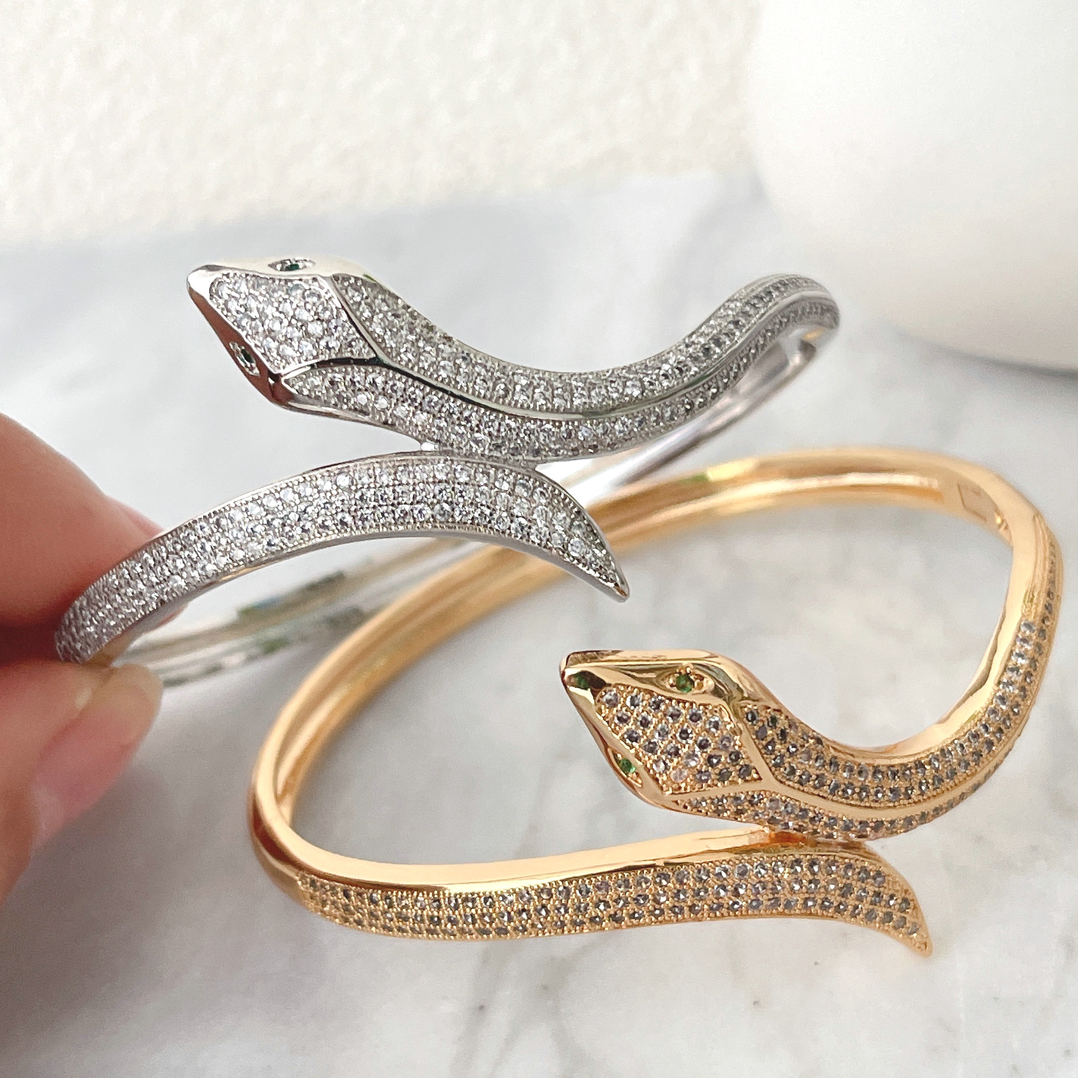 Pave Snake Bracelet