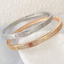 Round Pave Bangle
