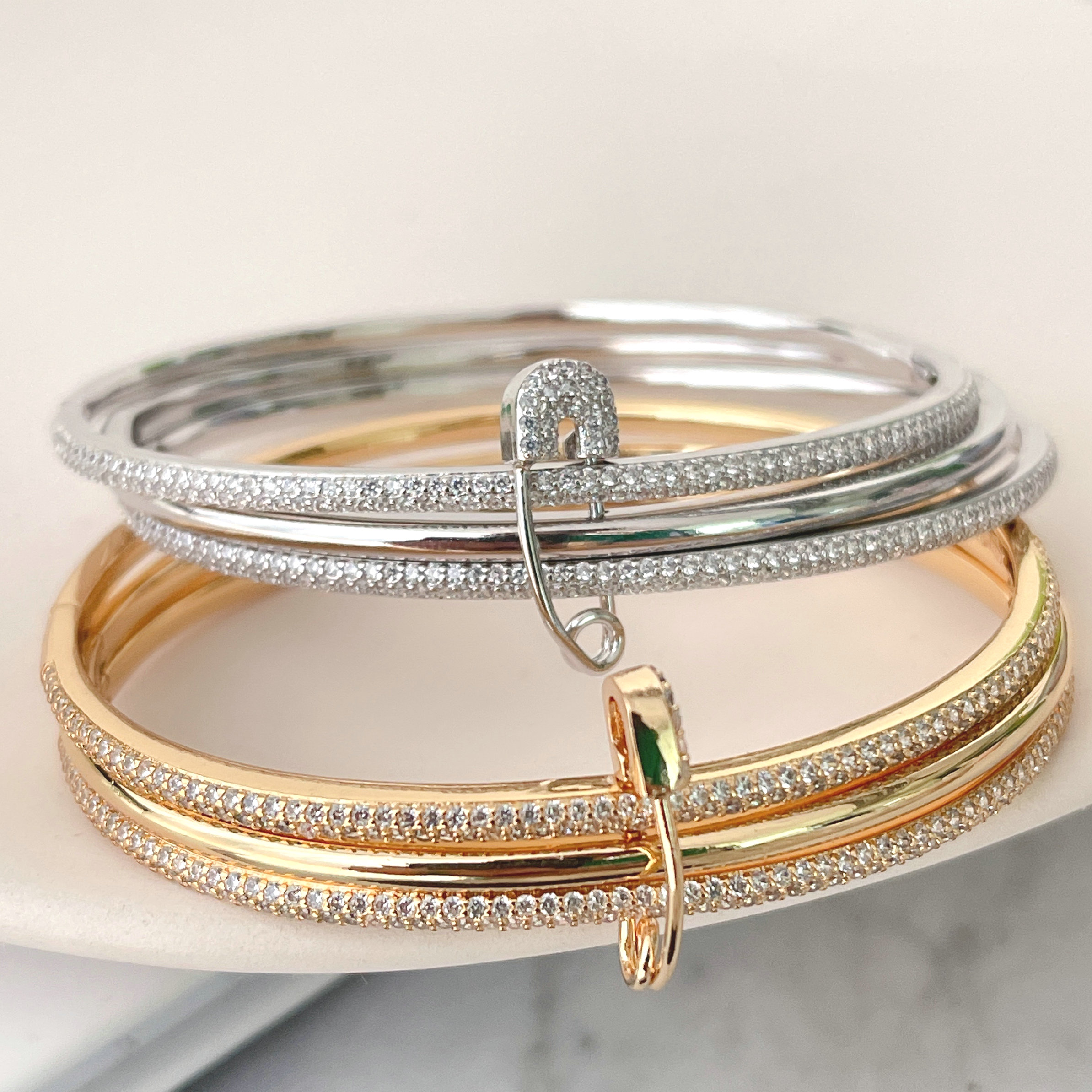 Three Layers Pin Bangle