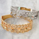 Fine chain pave zircon bangle