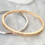 Round Pave Bangle