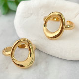 18k Gold Plated Metal Adjustable Nail Ring