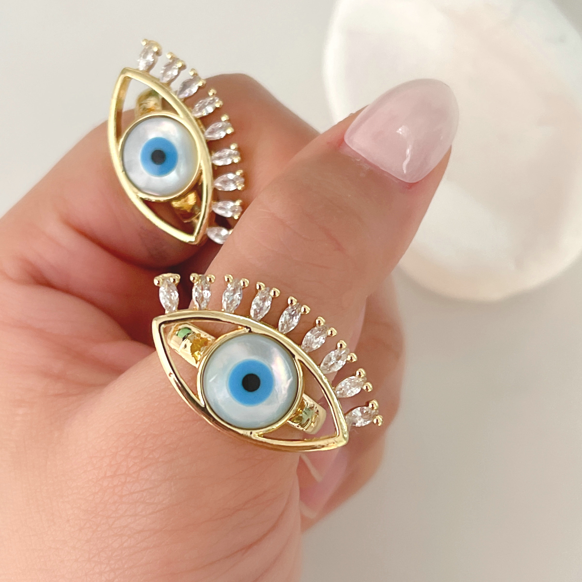 Mop Eyelash eye adjustable ring