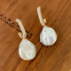 Drop fesh water pearl earring