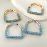 Turquoise stone long ring