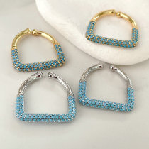Turquoise stone long ring