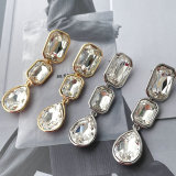 CMEADL-2395463 Long white Crstal Earrings