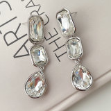 CMEADL-2395463 Long white Crstal Earrings