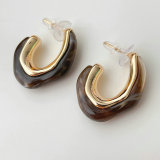CMEADL-2397870 Acrylic Moon Earrings