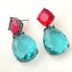 Big Crystal Stone Earrings