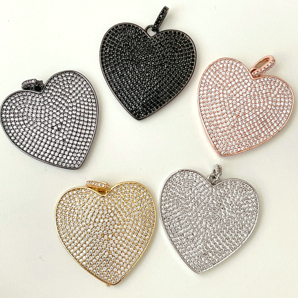 30*30mm Big Heart Pendant For Necklace