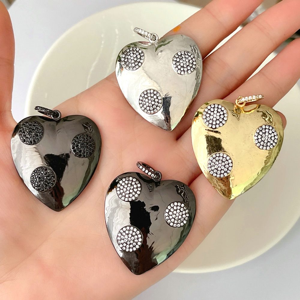 33*30mm Big Heart Pendant For Necklace