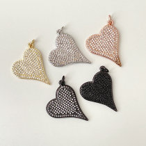 20*24mm Medium Pave Heart Pendant
