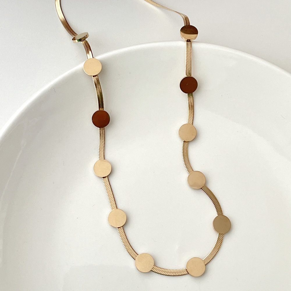 Stainless Steel Round Necklace