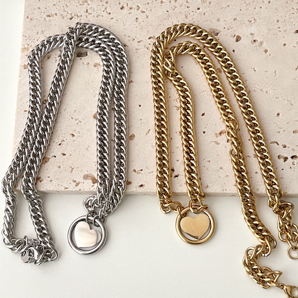 Stainless steel Cuban chain Necklace