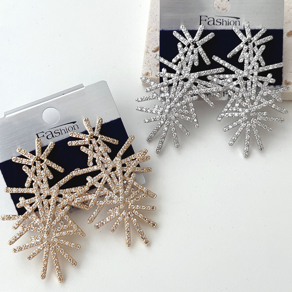 Mirco Pave Star Earrings CMEGL-2399318