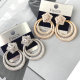 Mirco Pave Fashionable Round Shape Earrings CMEGL-2399314