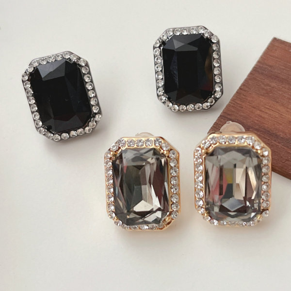 Square Stone Stud Earrings CMEADL-2401342