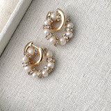 Round Freshwater Pearl Earrings