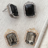 Square Stone Stud Earrings CMEADL-2401342