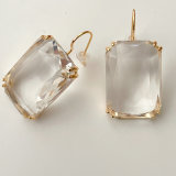Colorful Square Big Stone Earrings CMEADL-2401333