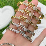 Zircon Mum Bangle For Mother's Day gift