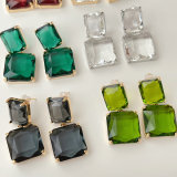 Square Stone Earrings CMEADL-2401338