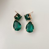 Drop Stone Charm Earrings CMEADL-2401341