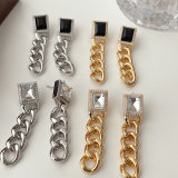 Long Cuban Chain Earrings CMEADL-2401343