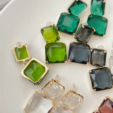 Square Stone Earrings CMEADL-2401338