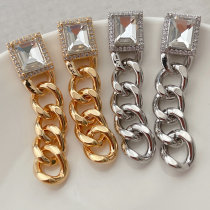 Long Cuban Chain Earrings CMEADL-2401343