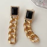 Long Cuban Chain Earrings CMEADL-2401343