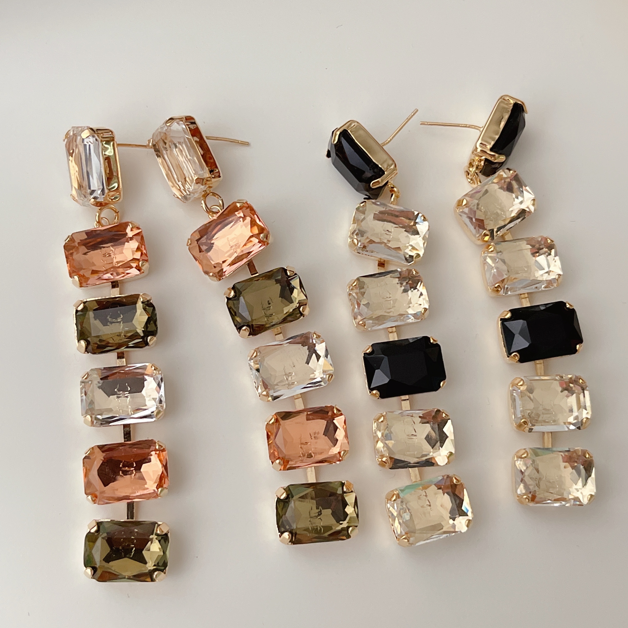 Long Stone Earrings CMEADL-2401337