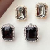 Square Stone Stud Earrings CMEADL-2401342