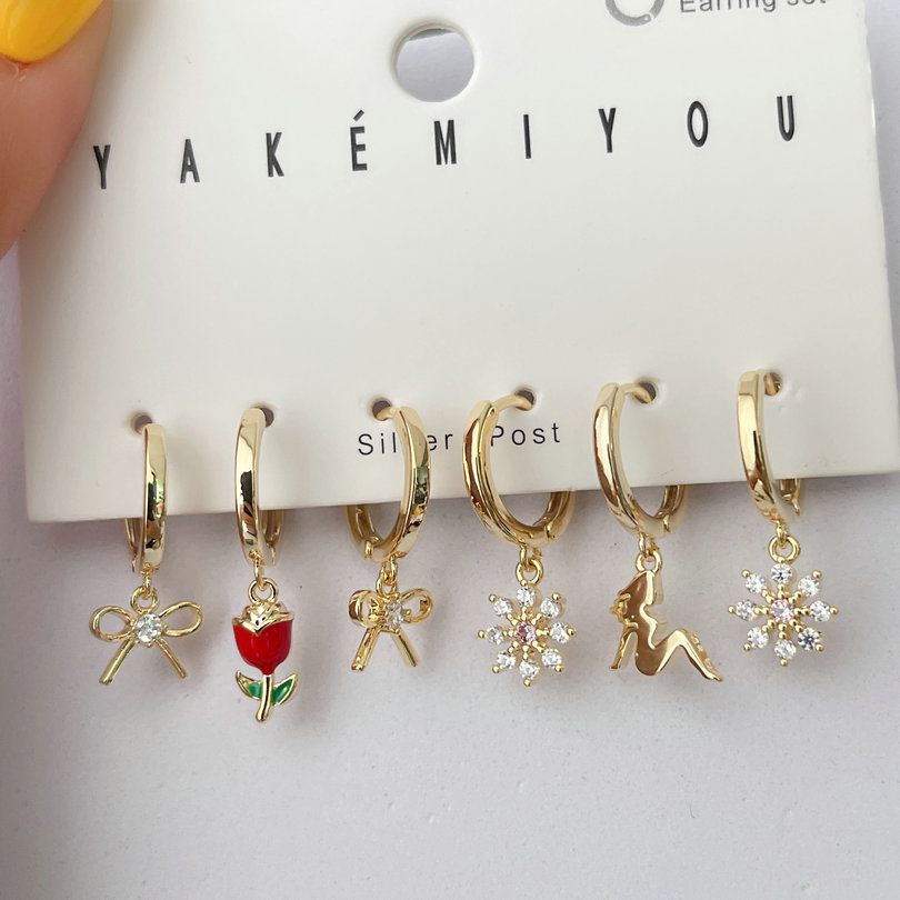Mermaid Pendant Set Earrings