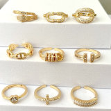 Fashoin Mirco Pave Adjustable Ring