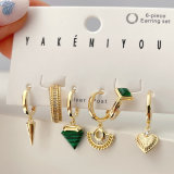 Green Arrow Charms Set Earrings