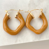 U-shaped Enamel Earrings CMEADL-2402962
