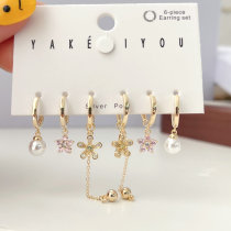 Flower Pendant Set Earrings
