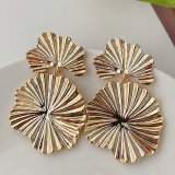 18K Gold Plated Flower Earrings CMEADL-2402964