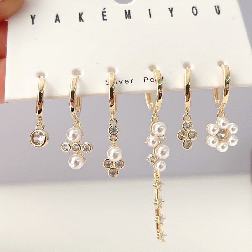 Pearl Pendant Set Earrings