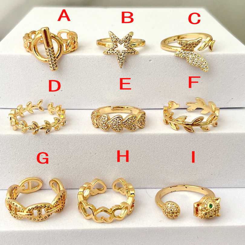 Fashoin Star Heart Adjustable Ring
