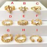 Fashoin Star Heart Adjustable Ring