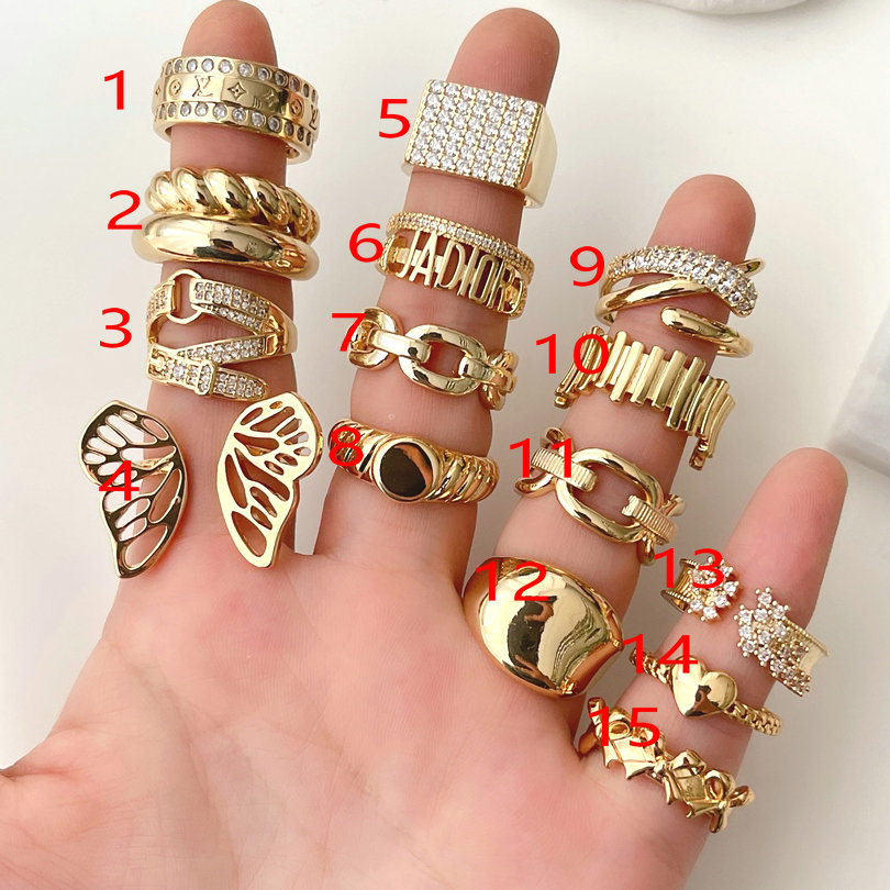 Fashion Metal Butterfly Adjustable Ring