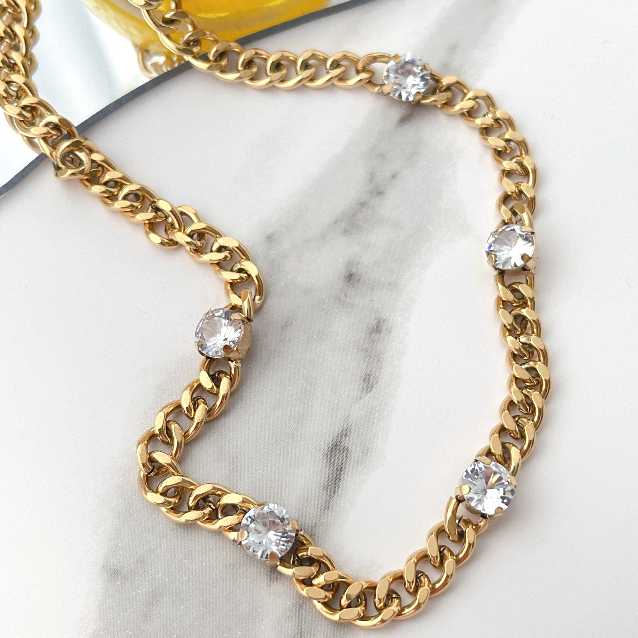 Stainless Steel Cuban Chain Necklace