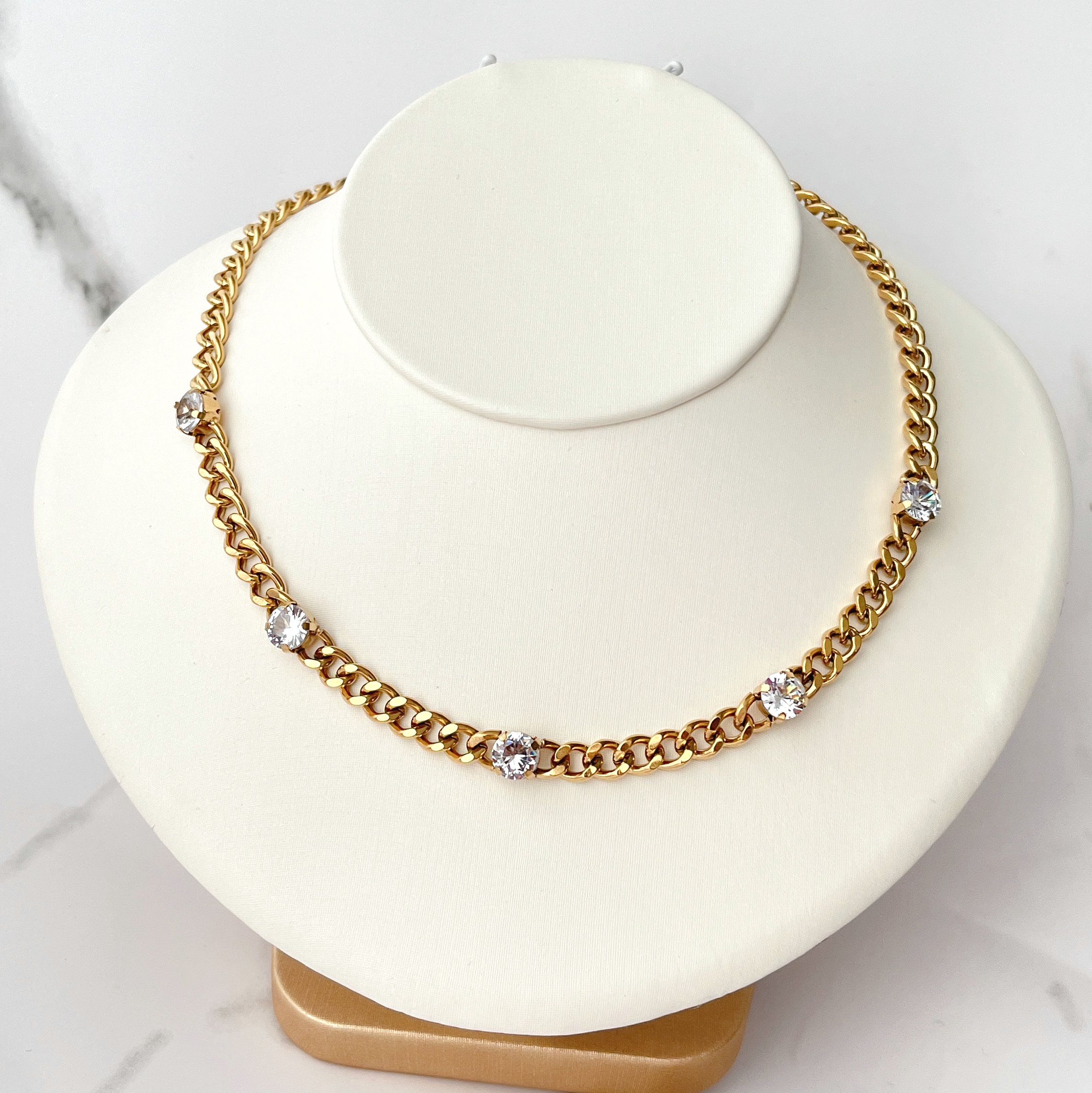 Stainless Steel Cuban Chain Necklace