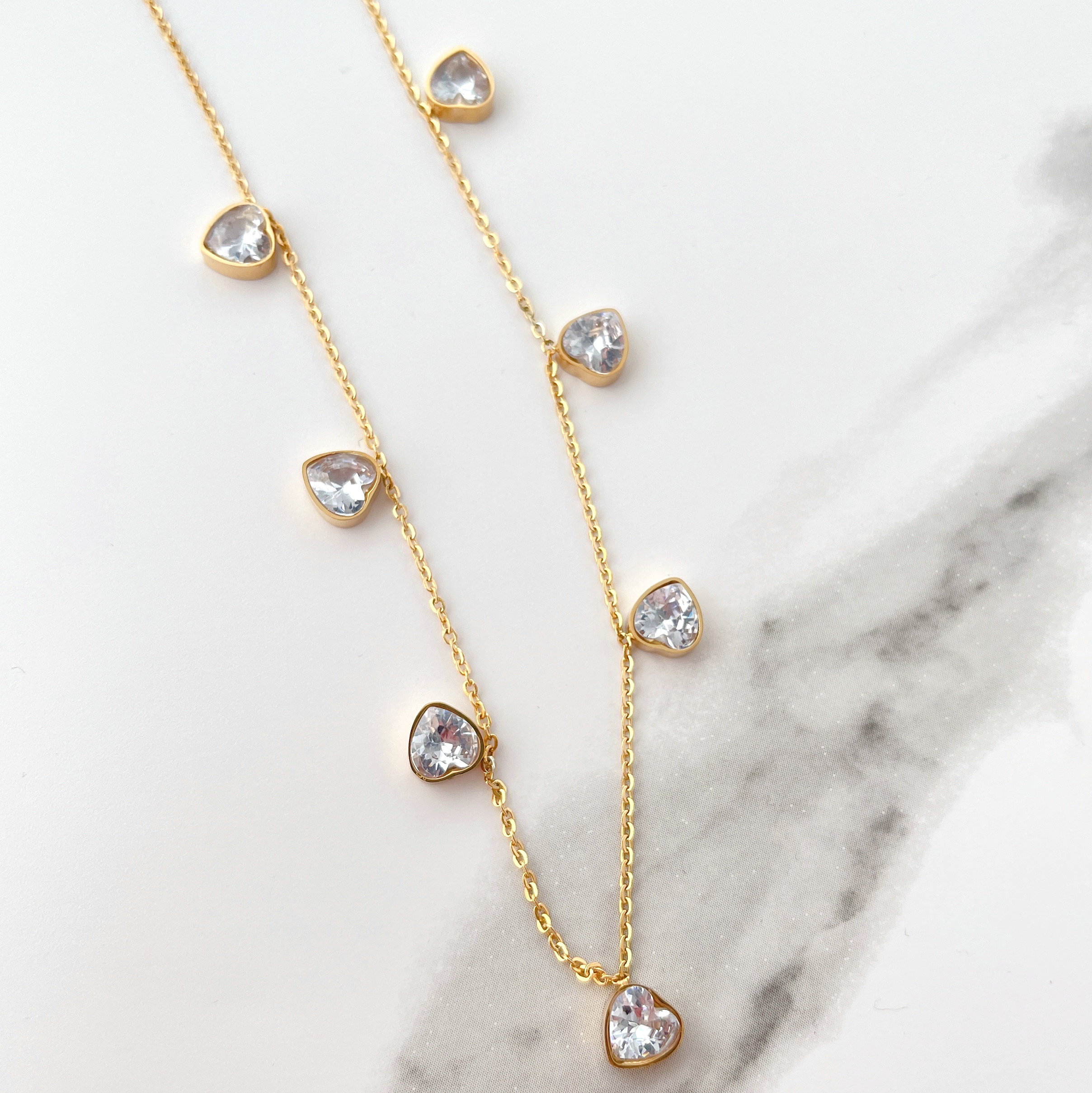 Stainless steel Heart Charm Necklace