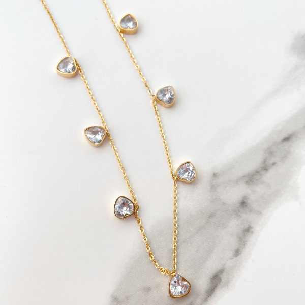 Stainless steel Heart Charm Necklace